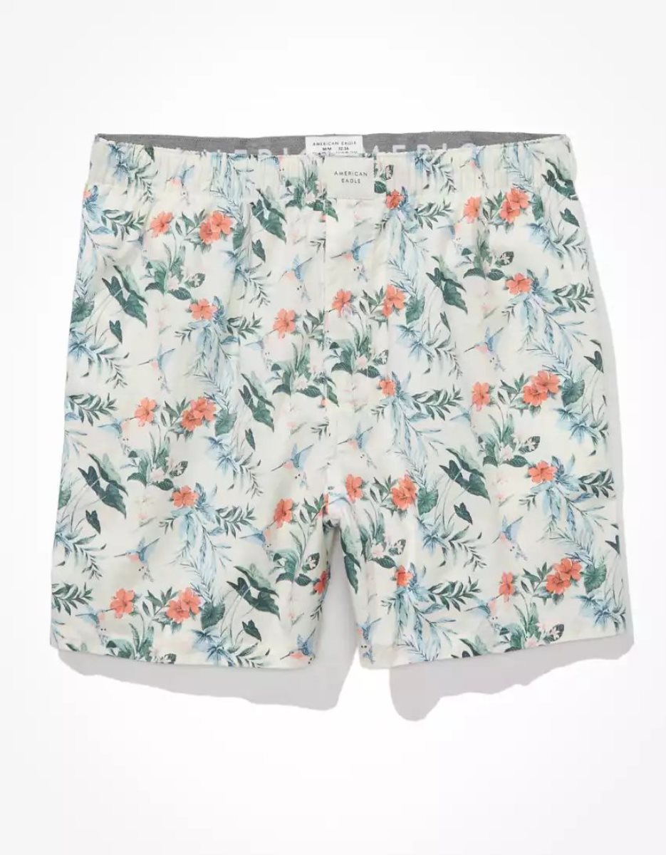 Shorts De Bain American Eagle AEO Tropical Stretch Pocket Rose Homme | RZH-40218498